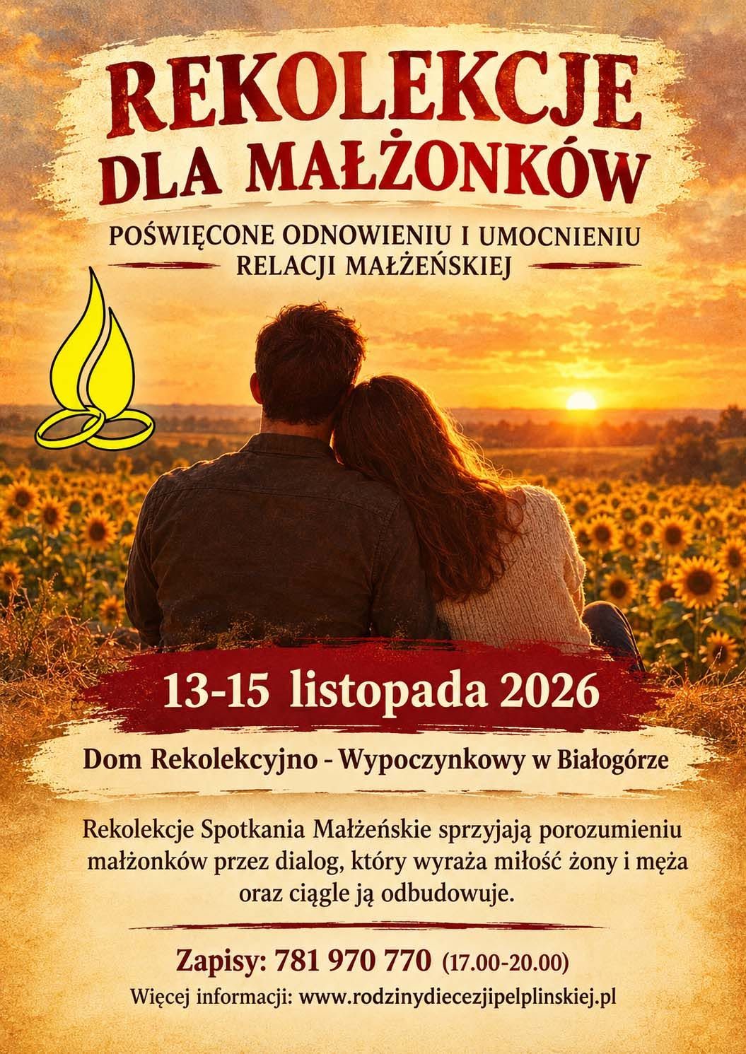 REKOLEKCJE DIALOGU MAŁŻEŃSKIEGO